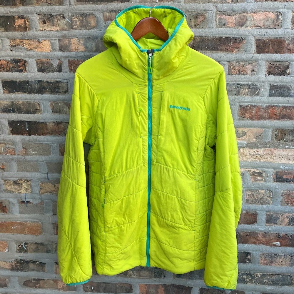 Patagonia Nano-Air Hoody Coat in Chartreuse Women's XL